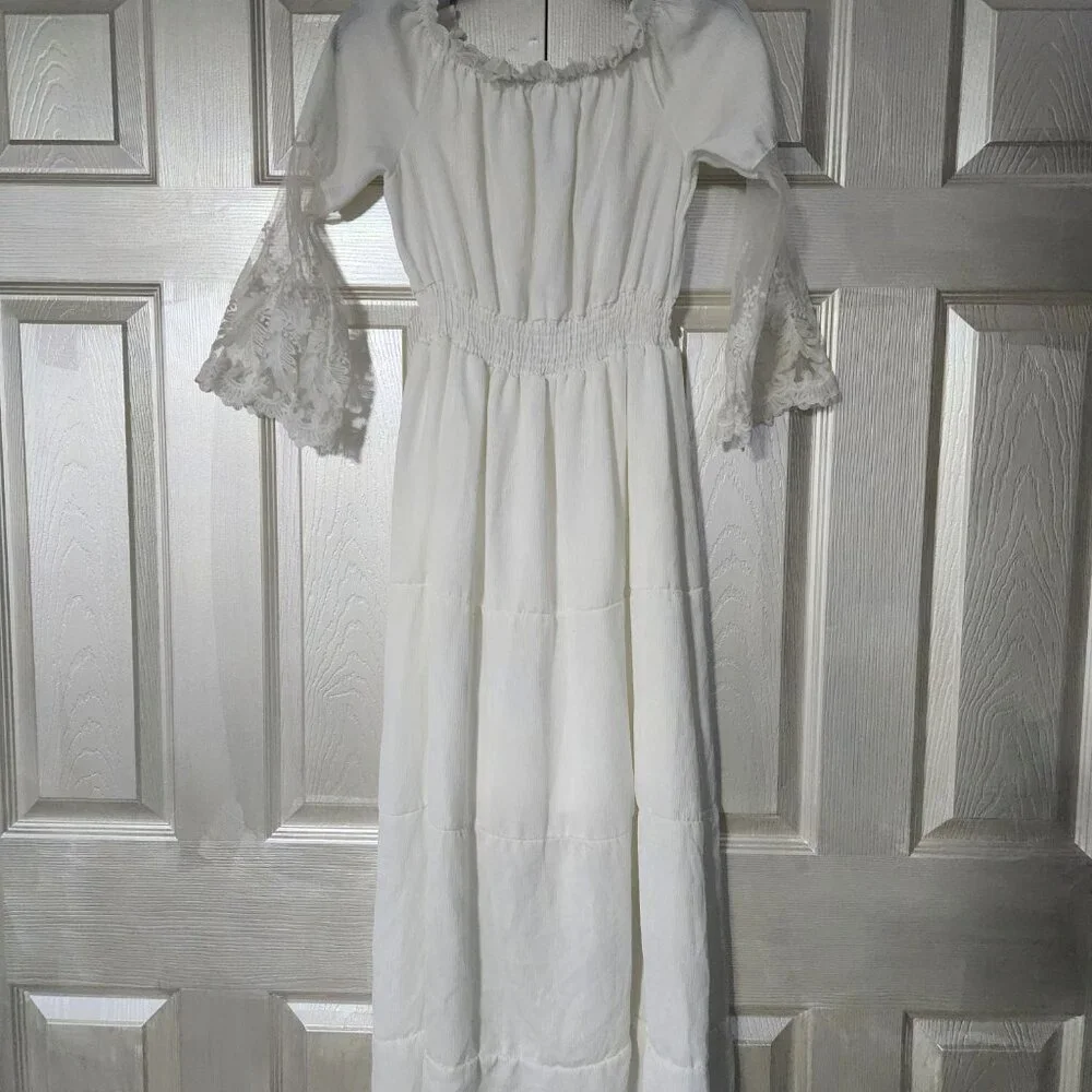 Vintage White Fairy Dress Size Small - Picture 8 of 11